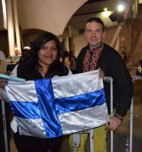 The Rasmus -yhtyeen fani Nelly Palacios kertoi Eerolle Guadalajaran elokuvajuhlista.